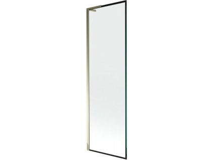 Mexen Next L 1-krídlová vaňová zástena 60 x 150 cm, čierny dizajn, zlatá - 895-060-000-03-70-50