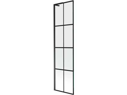 Mexen Next L 1-krídlová vaňová zástena 50 x 150 cm, čierny dizajn, čierna - 895-050-000-03-77-70