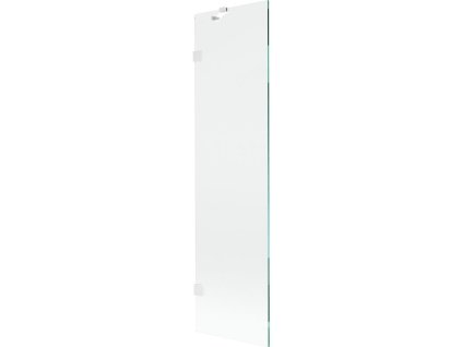 Mexen Lunar 1-krídlová vaňová zástena 50 x 150 cm, transparentná, biela - 897-050-000-20-00