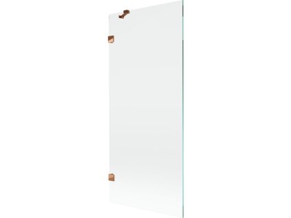 Mexen Lunar 1-krídlová vaňová zástena 80 x 150 cm, transparentná, ružové zlato - 897-080-000-60-00