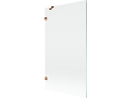 Mexen Lunar 1-krídlová vaňová zástena 100 x 150 cm, transparentná, ružové zlato - 897-100-000-60-00