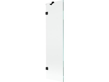 Mexen Lunar 1-krídlová vaňová zástena 50 x 150 cm, transparentná, čierna - 897-050-000-70-00