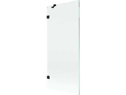 Mexen Lunar 1-krídlová vaňová zástena 80 x 150 cm, transparentná, čierna - 897-080-000-70-00