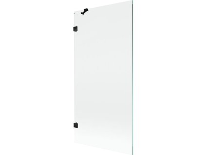 Mexen Lunar 1-krídlová vaňová zástena 90 x 150 cm, transparentná, čierna - 897-090-000-70-00