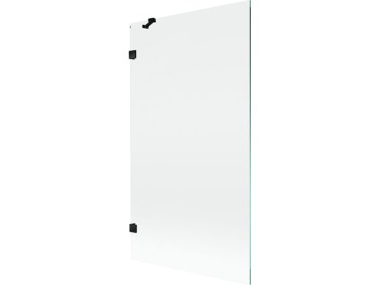 Mexen Lunar 1-krídlová vaňová zástena 100 x 150 cm, transparentná, čierna - 897-100-000-70-00
