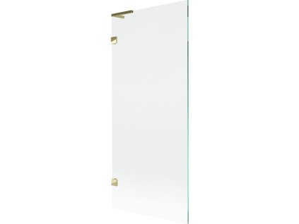 Mexen Lunar L 1-krídlová vaňová zástena 80 x 150 cm, transparentná, zlatá - 897L-080-000-50-00