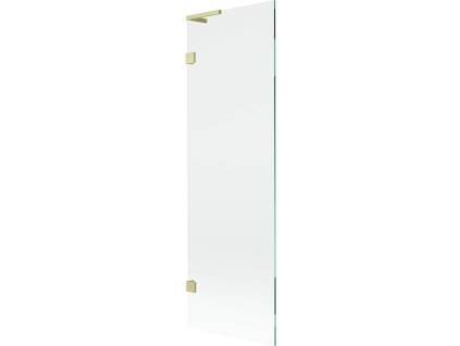 Mexen Lunar L 1-krídlová vaňová zástena 60 x 150 cm, transparentná, brúsené zlato - 897L-060-000-55-00