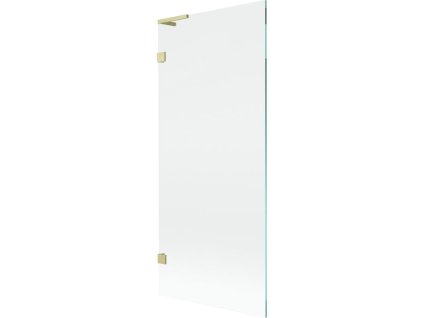 Mexen Lunar L 1-krídlová vaňová zástena 80 x 150 cm, transparentná, brúsené zlato - 897L-080-000-55-00