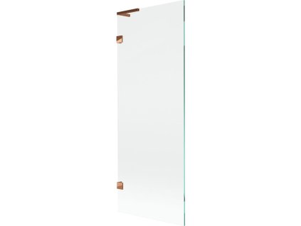 Mexen Lunar L 1-krídlová vaňová zástena 70 x 150 cm, transparentná, ružové zlato - 897L-070-000-60-00