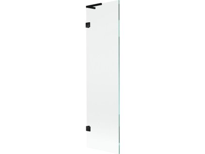 Mexen Lunar L 1-krídlová vaňová zástena 50 x 150 cm, transparentná, čierna - 897L-050-000-70-00