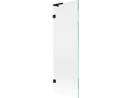 Mexen Lunar L 1-krídlová vaňová zástena 60 x 150 cm, transparentná, čierna - 897L-060-000-70-00