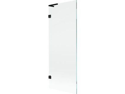 Mexen Lunar L 1-krídlová vaňová zástena 70 x 150 cm, transparentná, čierna - 897L-070-000-70-00