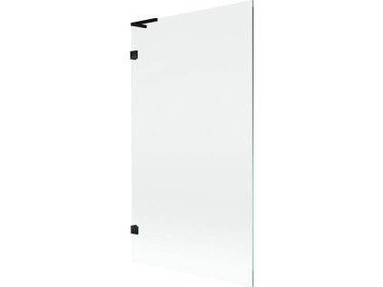 Mexen Lunar L 1-krídlová vaňová zástena 100 x 150 cm, transparentná, čierna - 897L-100-000-70-00