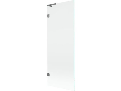 Mexen Lunar L 1-krídlová vaňová zástena 70 x 150 cm, transparentná, pištoľový kov - 897L-070-000-95-00
