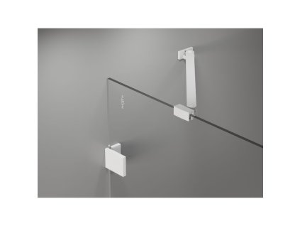 Mexen Lunar pravostranná 2-krídlová vaňová zástena 140 x 150 cm, transparentná, biela - 897-140-100-20-00-P