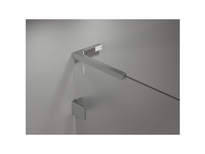 Mexen Lunar L pravá 2-krídlová vaňová zástena 110 x 150 cm, transparentná, chróm - 897L-110-100-01-00-P