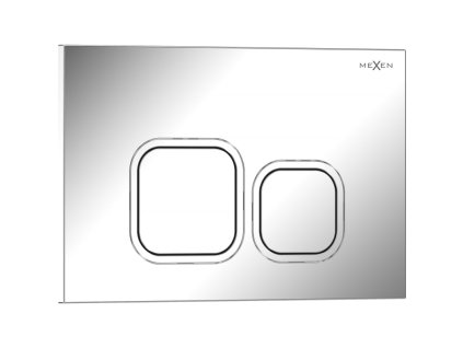 Mexen Tex 03 splachovacie tlačidlo, lesklý chróm - 6103-03