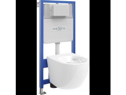 Mexen WC predstenová inštalačná súprava Fenix Slim s WC misou Lena, biely lesk - 6103322XX00