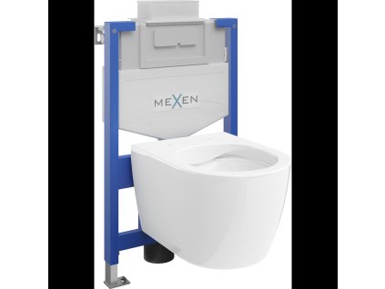 Mexen WC predstenová inštalačná súprava Fenix XS-U s WC misou Carmen, biely lesk - 6853388XX00