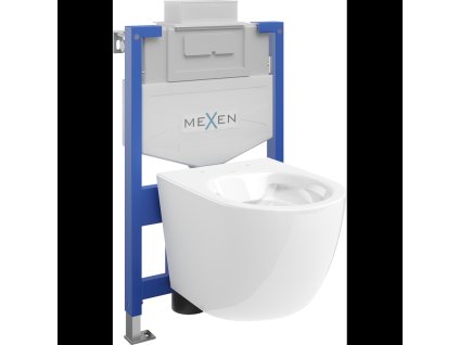 Mexen WC predstenová inštalačná súprava Fenix XS-U s WC misou Lena, biely lesk - 6853322XX00