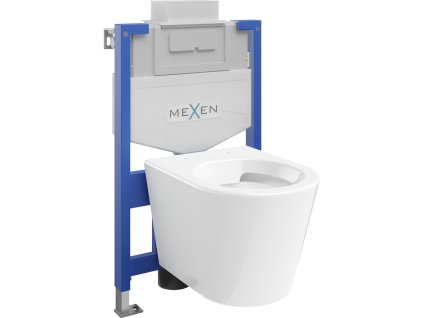 Mexen WC predstenová inštalačná súprava Fenix XS-U s WC misou Rico, biely lesk - 6853372XX00