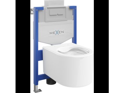Mexen WC predstenová inštalačná súprava Fenix XS-U s WC misou Sofia, biely lesk - 6853354XX00