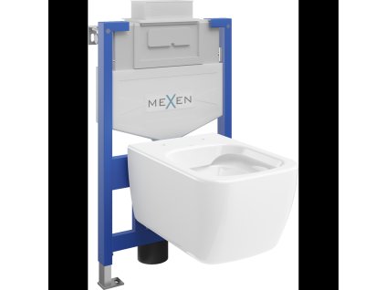 Mexen WC predstenová inštalačná súprava Fenix XS-U s WC misou Stella, biely lesk - 6853368XX00
