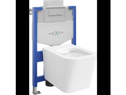 Mexen WC predstenová inštalačná súprava Fenix XS-U s WC misou Teo, biely lesk - 6853385XX00