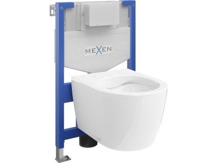Mexen WC predstenová inštalačná súprava Fenix XS-F s WC misou Carmen, biely lesk - 6803388XX00