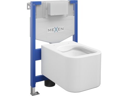 Mexen WC predstenový inštalačný set Fenix XS-F s WC misou Elis, biely lesk - 6803391XX00