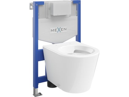 Mexen WC predstenová inštalačná súprava Fenix XS-F s WC misou Rico, biely lesk - 6803372XX00