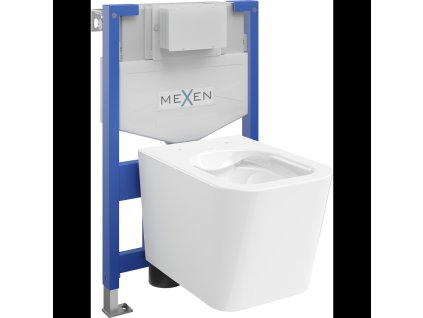 Mexen WC predstenová inštalačná súprava Fenix XS-F s WC misou Teo, biely lesk - 6803385XX00