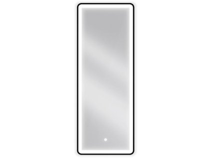 Mexen Coro osvetlené kúpeľňové zrkadlo 45 x 120 cm, LED 6000K, antipara, čierny rám - 9817-045-120-611-70