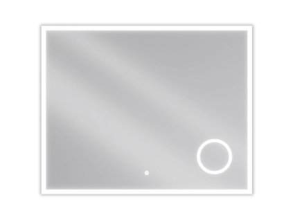 Mexen Kala osvetlené kúpeľňové zrkadlo s kozmetickým zrkadlom 100 x 80 cm, LED 6000K, antipar - 9820-100-080-611-00