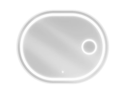 Mexen Umba osvetlené kúpeľňové zrkadlo s kozmetickým zrkadlom 80 x 60 cm, LED 6000K, antipar - 9822-080-060-611-00