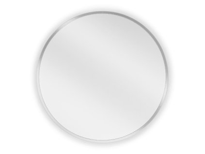 Mexen Loft okrúhle kúpeľňové zrkadlo 40 cm, inoxový rám - 9850-040-040-000-10