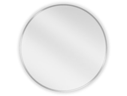 Mexen Loft okrúhle kúpeľňové zrkadlo 60 cm, inoxový rám - 9850-060-060-000-10