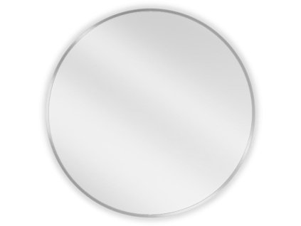 Mexen Loft okrúhle kúpeľňové zrkadlo 70 cm, inoxový rám - 9850-070-070-000-10