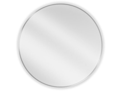 Mexen Loft okrúhle kúpeľňové zrkadlo 80 cm, inoxový rám - 9850-080-080-000-10