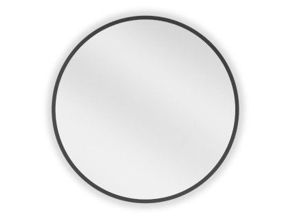 Mexen Loft okrúhle kúpeľňové zrkadlo 30 cm, čierny rám - 9850-030-030-000-70