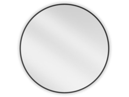 Mexen Loft okrúhle kúpeľňové zrkadlo 70 cm, čierny rám - 9850-070-070-000-70
