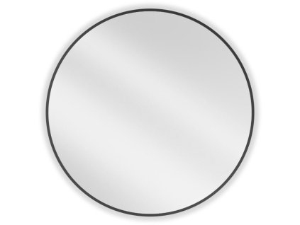 Mexen Loft okrúhle kúpeľňové zrkadlo 80 cm, čierny rám - 9850-080-080-000-70