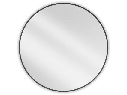 Mexen Loft okrúhle kúpeľňové zrkadlo 90 cm, čierny rám - 9850-090-090-000-70