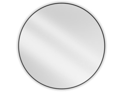 Mexen Loft okrúhle kúpeľňové zrkadlo 100 cm, čierny rám - 9850-100-100-000-70
