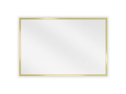 Obdĺžnikové kúpeľňové zrkadlo Mexen Loft 60 x 40 cm, zlatý rám - 9852-060-040-000-50