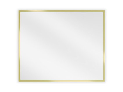 Obdĺžnikové kúpeľňové zrkadlo Mexen Loft 60 x 50 cm, zlatý rám - 9852-060-050-000-50