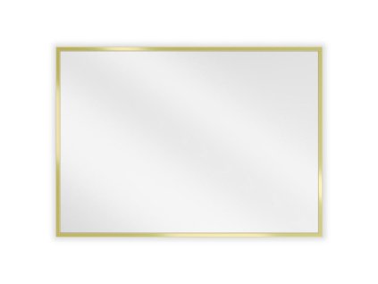 Obdĺžnikové kúpeľňové zrkadlo Mexen Loft 70 x 50 cm, zlatý rám - 9852-070-050-000-50