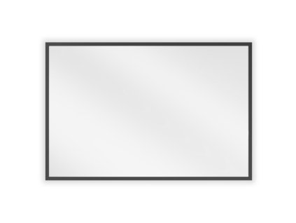 Obdĺžnikové kúpeľňové zrkadlo Mexen Loft 60 x 40 cm, čierny rám - 9852-060-040-000-70
