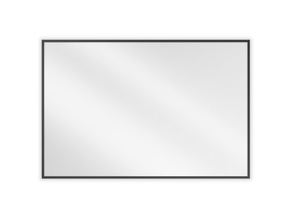 Obdĺžnikové kúpeľňové zrkadlo Mexen Loft 90 x 60 cm, čierny rám - 9852-090-060-000-70
