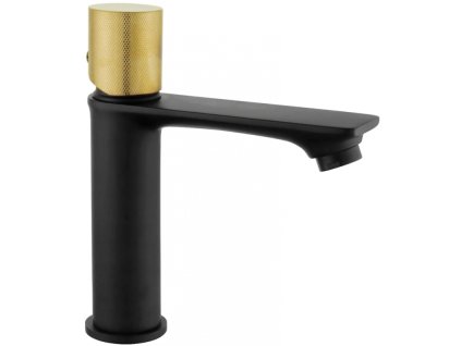 Mexen Royo One umývadlová batéria, čierna/zlatá - 72201-75